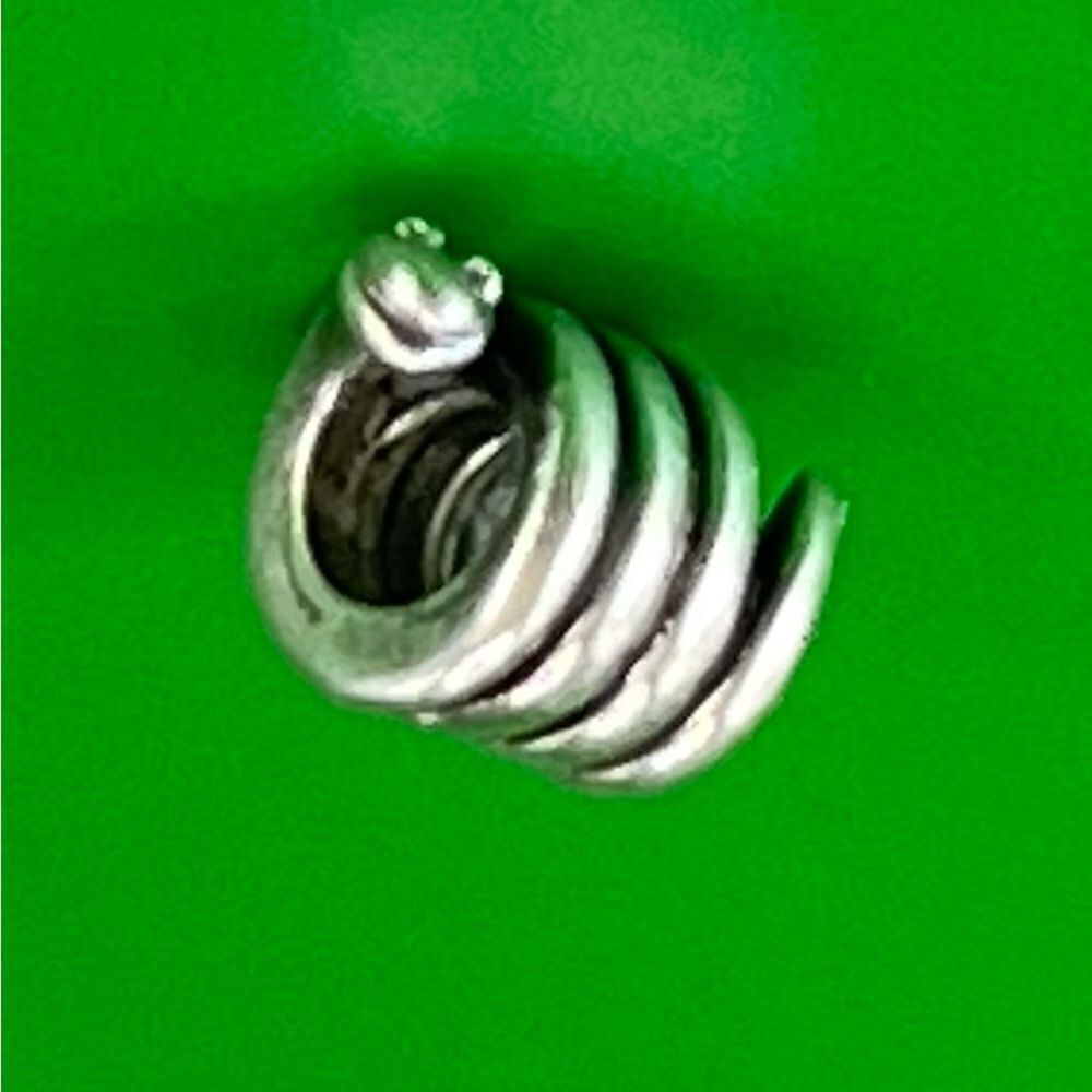 Pandora 925 Ale Sterling Silver Snake charm.